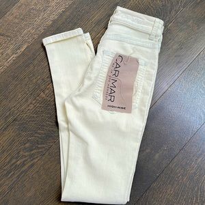 BNWT CARMAR SKINNY STRETCH JEANS WHITE